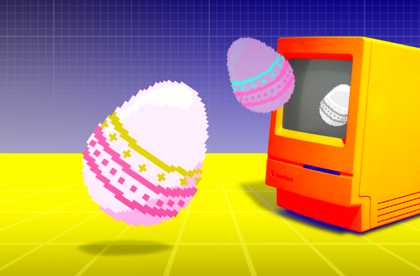 Easter eggs uit computer